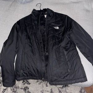 Quilted fur lined north face